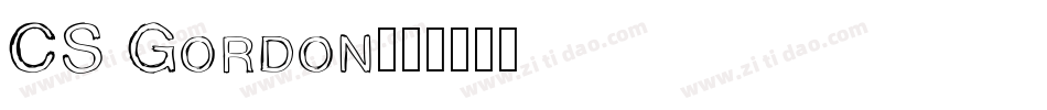 CS Gordon字体转换
